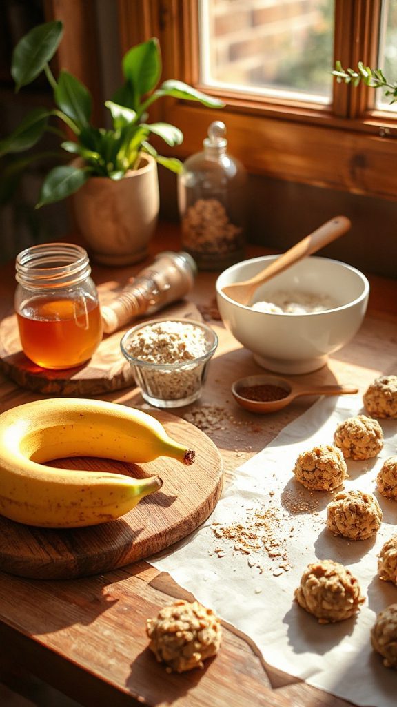 healthy banana oatmeal cookies