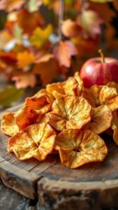 healthy crispy fall snack