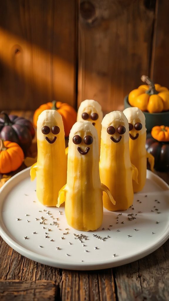 healthy halloween banana treats