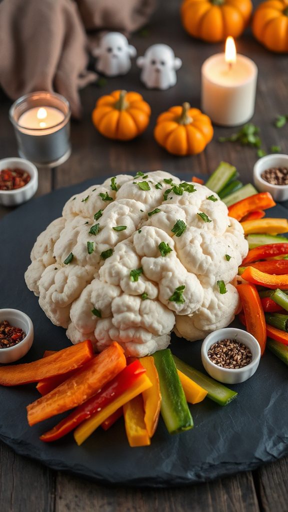 healthy halloween brain dip