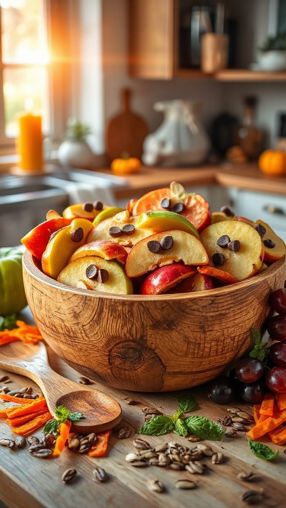 healthy halloween monster snack
