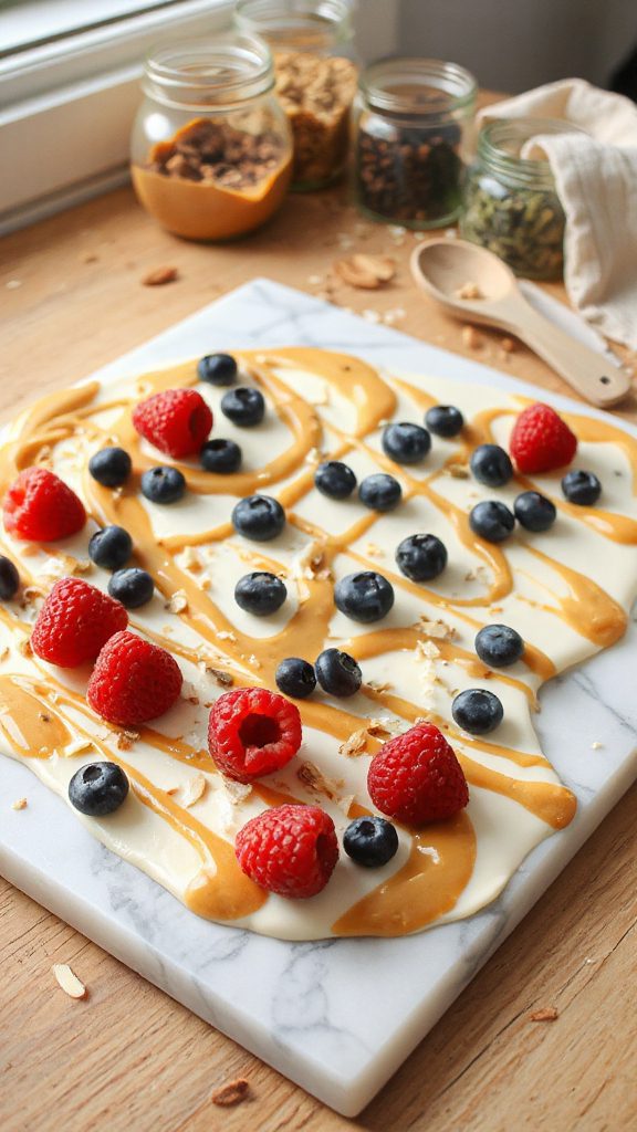 healthy no bake dessert bark