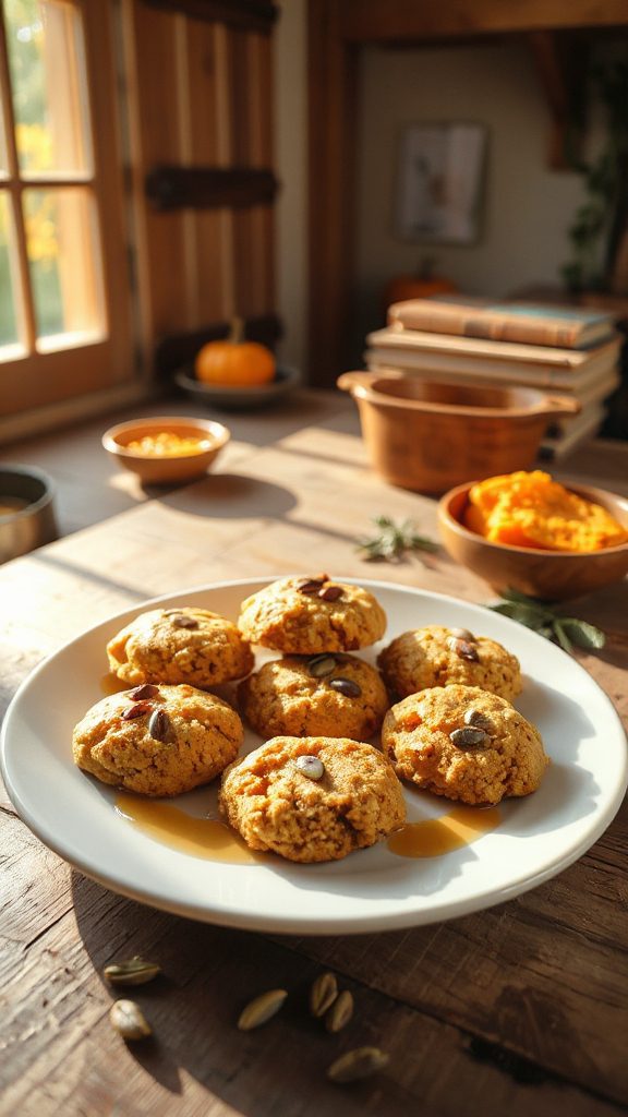 healthy pumpkin quinoa cookies
