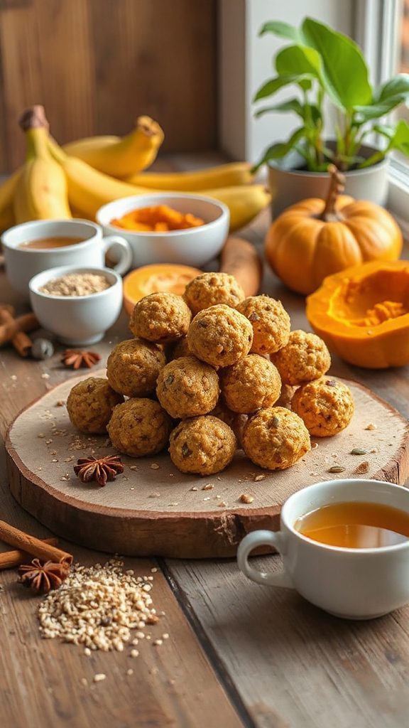 healthy pumpkin spice muffins