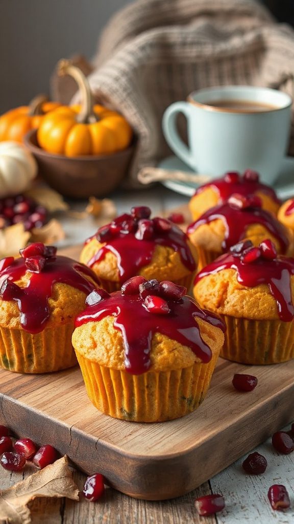healthy seaweed pumpkin muffins