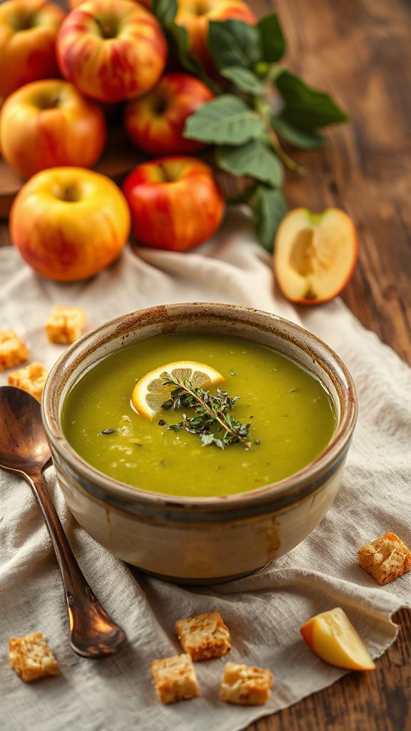 hearty apple thyme soup