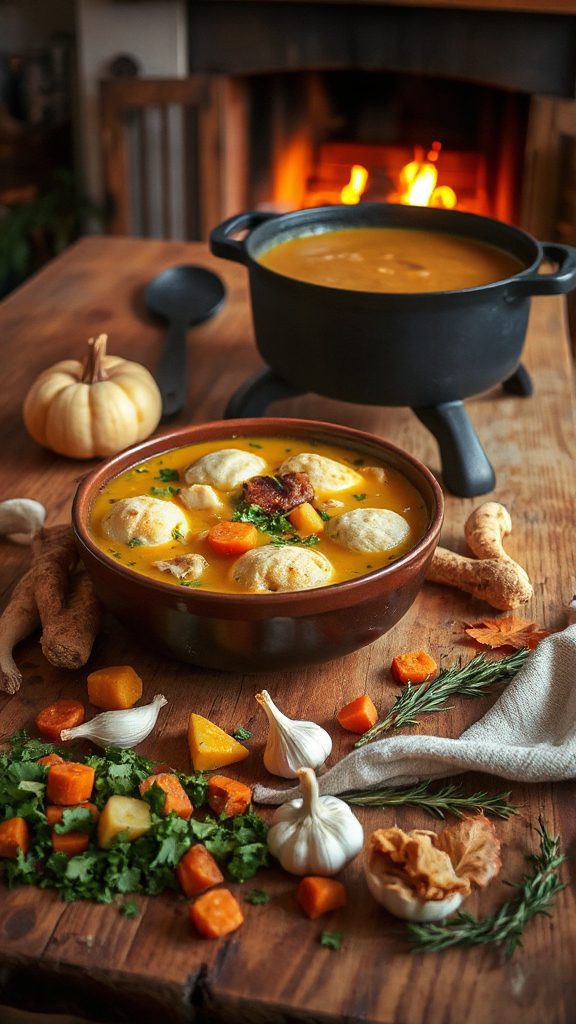 hearty autumn chicken soup