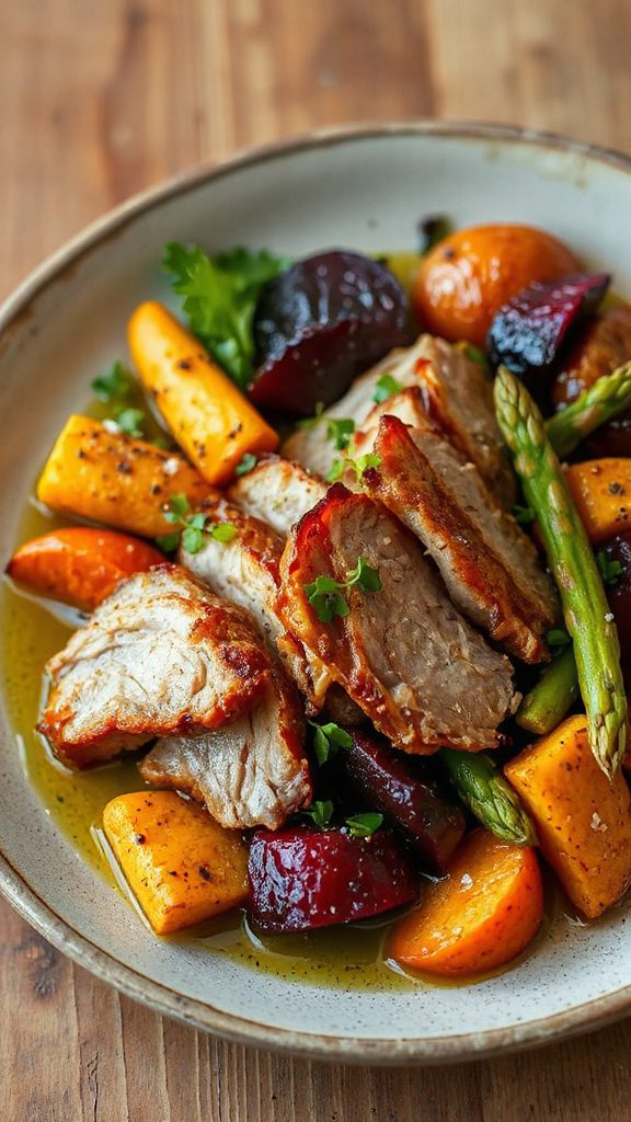 hearty duck confit salad