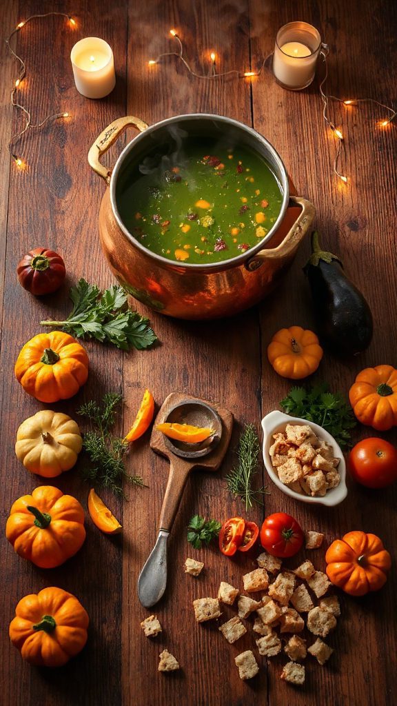 hearty halloween vegetable soup
