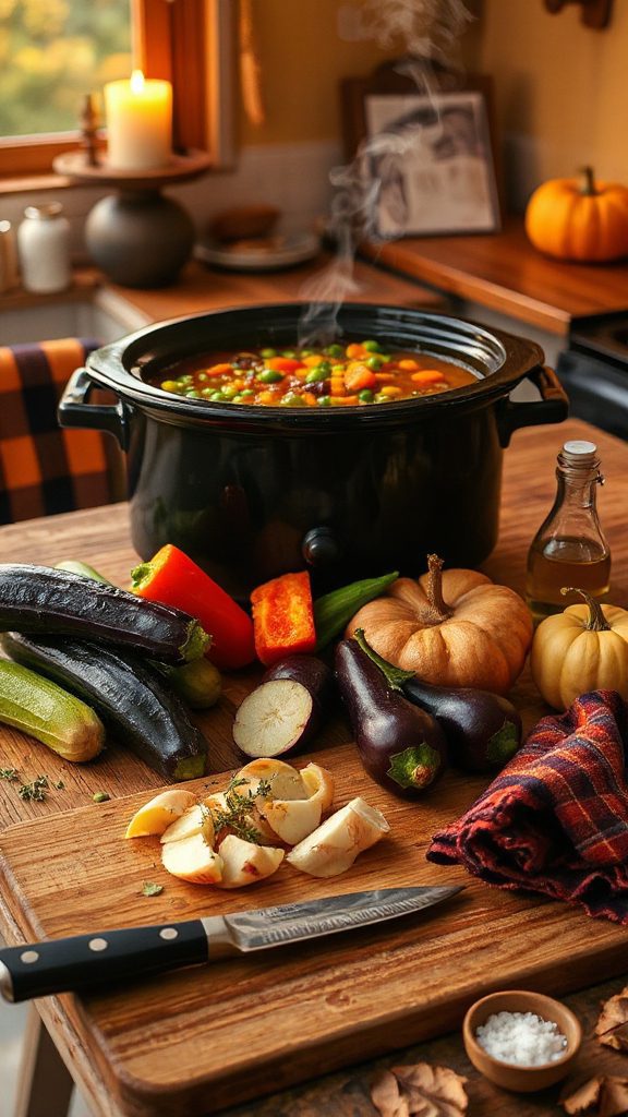 hearty halloween vegetable soup