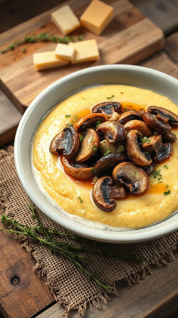 hearty mushroom and polenta