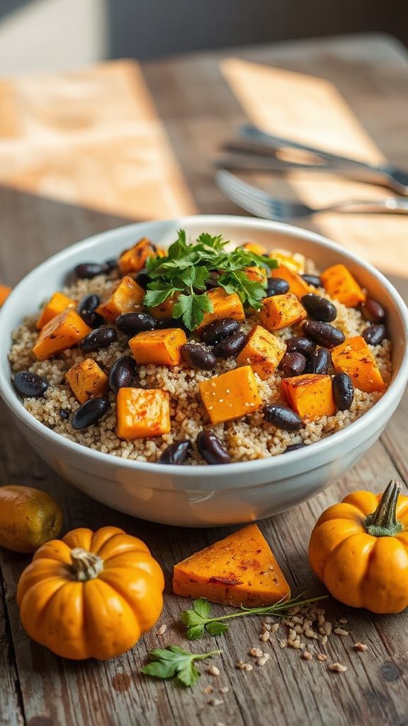 hearty plant based quinoa salad