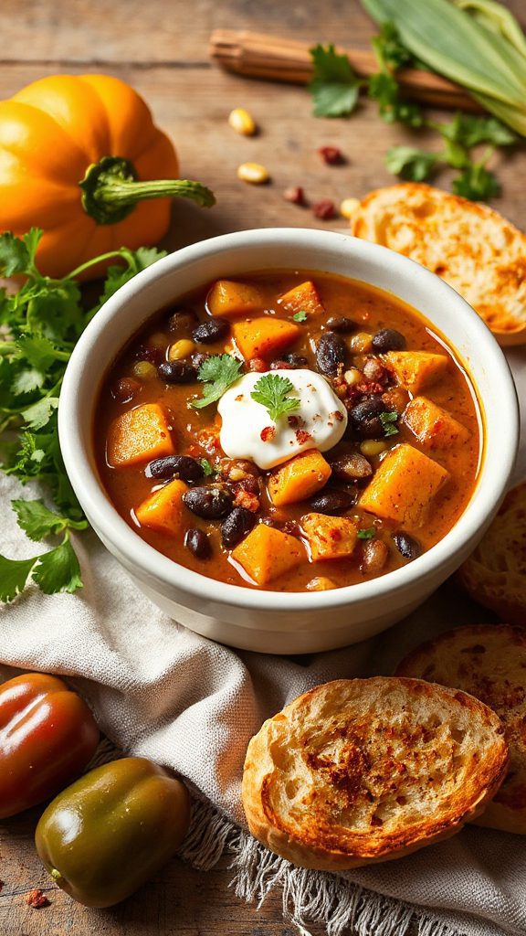 hearty pumpkin chili recipe