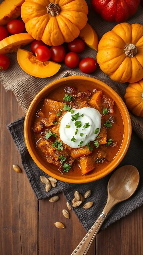 hearty pumpkin chili recipe