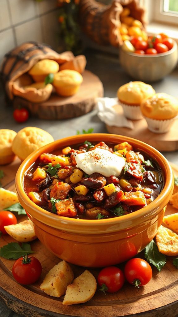 hearty pumpkin chili recipe