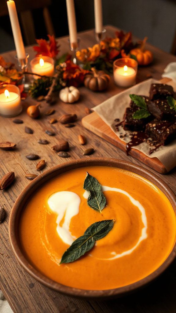hearty pumpkin sage soup