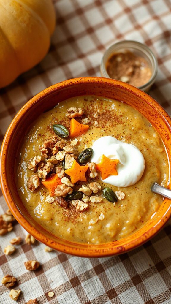 hearty pumpkin spice oatmeal