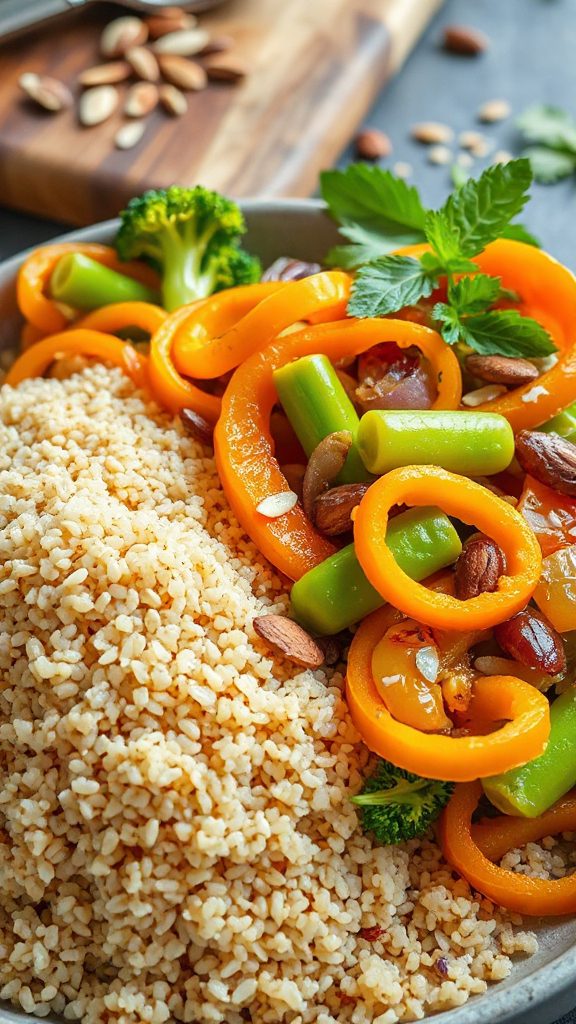 hearty quinoa pumpkin stir fry