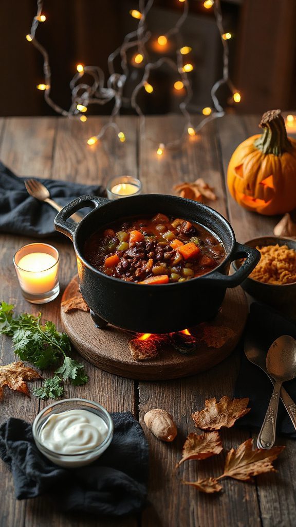 hearty spicy lentil chili