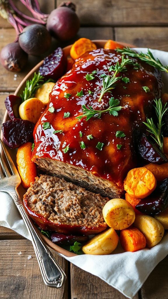 herb infused bourbon meatloaf recipe
