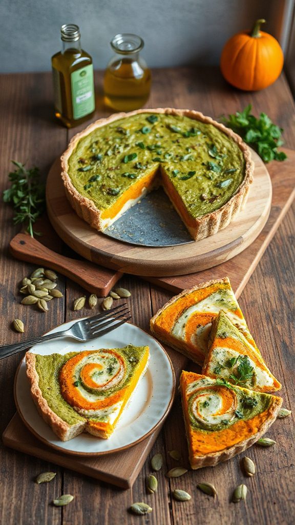 herb infused pumpkin quiche delight