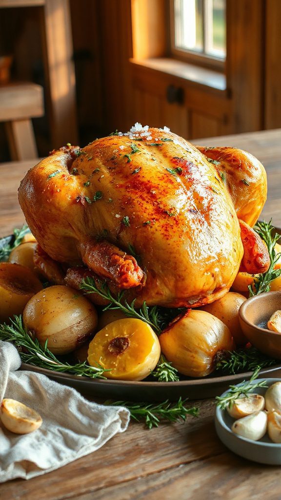 herb roasted chicken and vegetables
