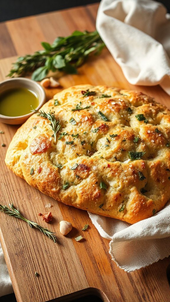 herbed olive oil focaccia