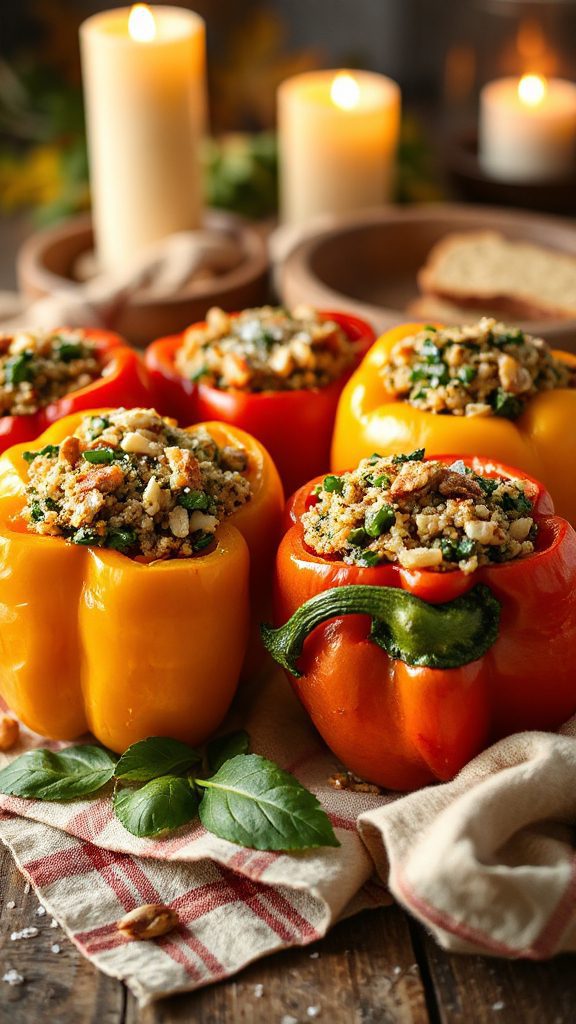 herbed pumpkin spinach filling