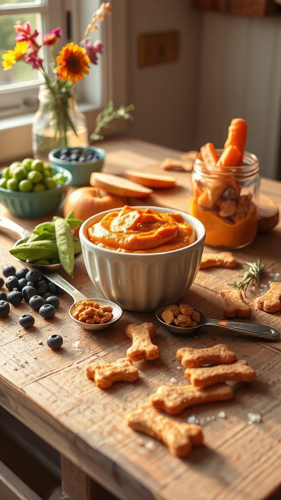 homemade pumpkin dog biscuits