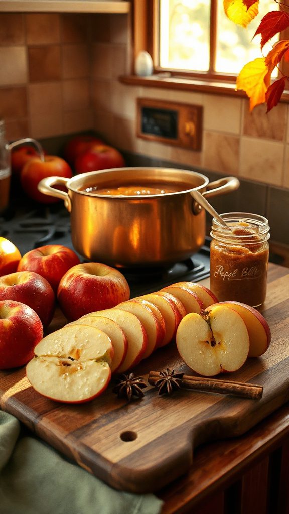 homemade spiced apple spread