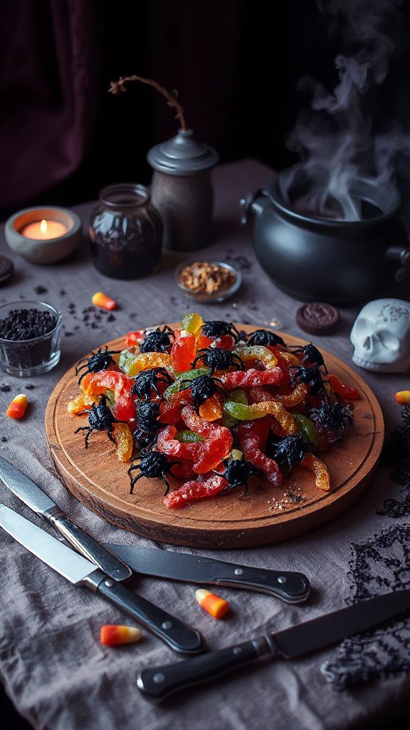 homemade spooky gelatin candies