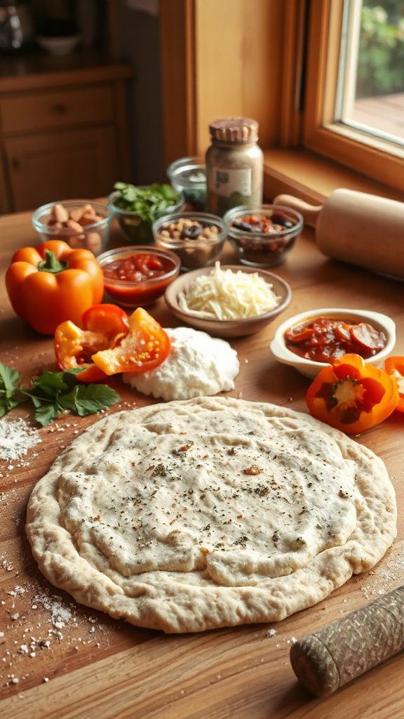 homemade whole wheat pizza