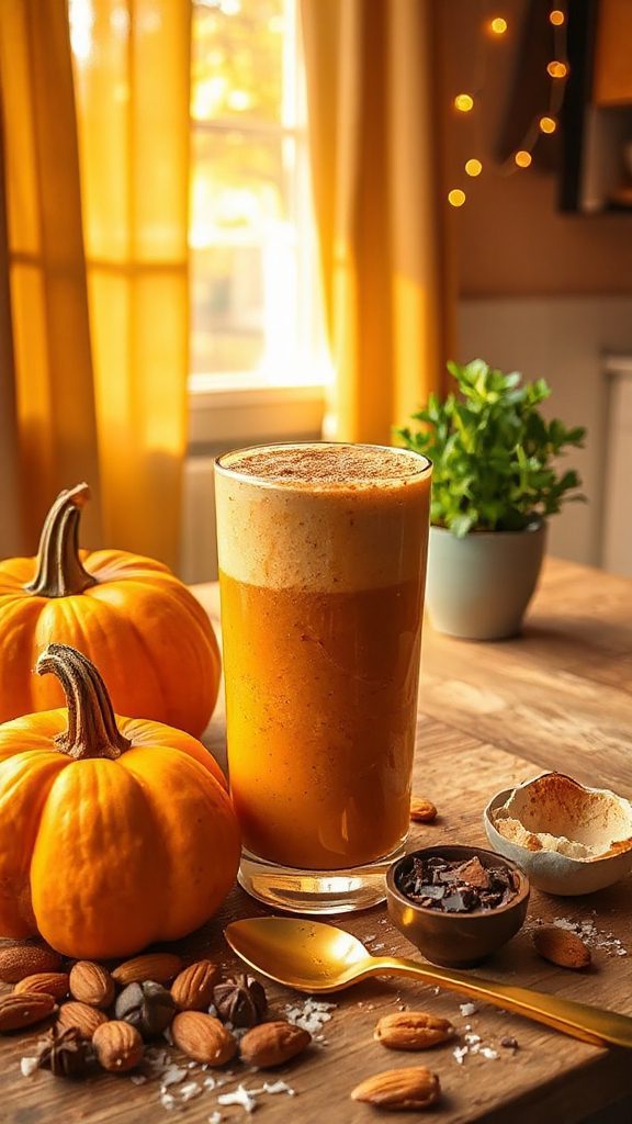 indulgent pumpkin spice smoothie