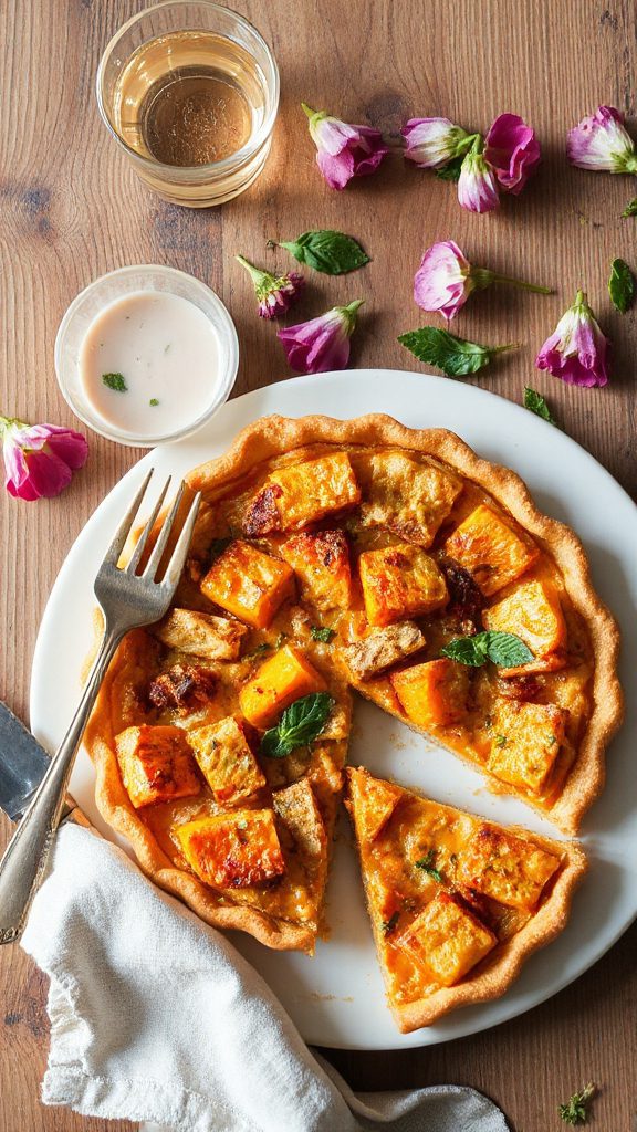 keto tempeh pumpkin quiche