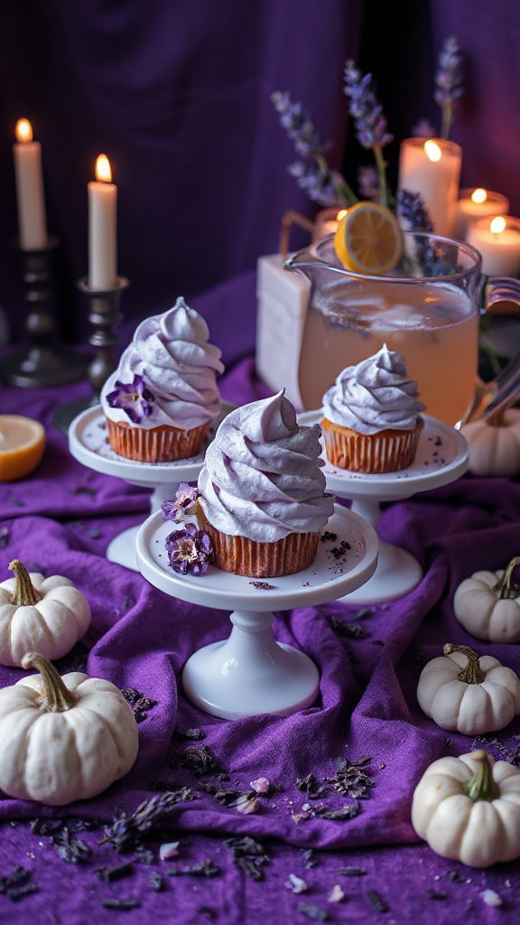 lavender halloween cupcakes recipe