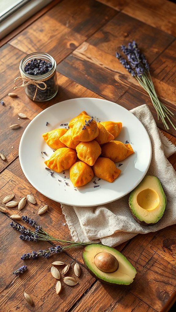 lavender pumpkin dumplings recipe