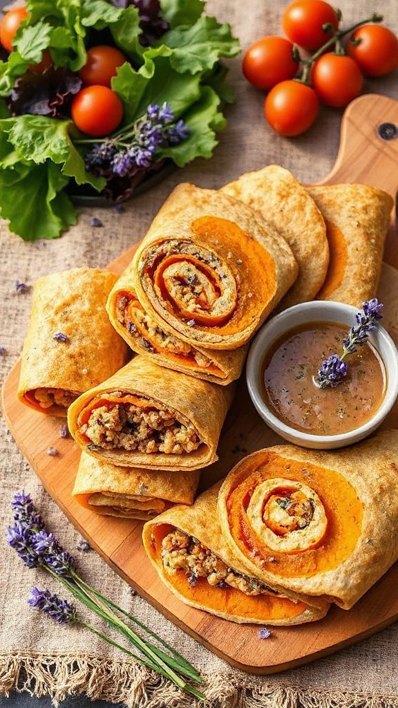 lavender quinoa salad wraps