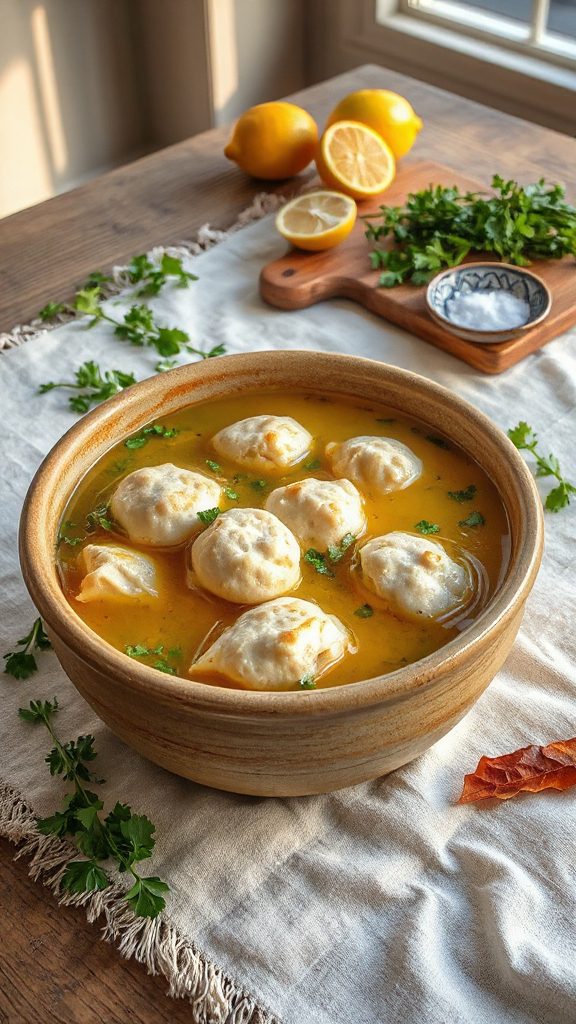 lemon thyme chicken dumplings