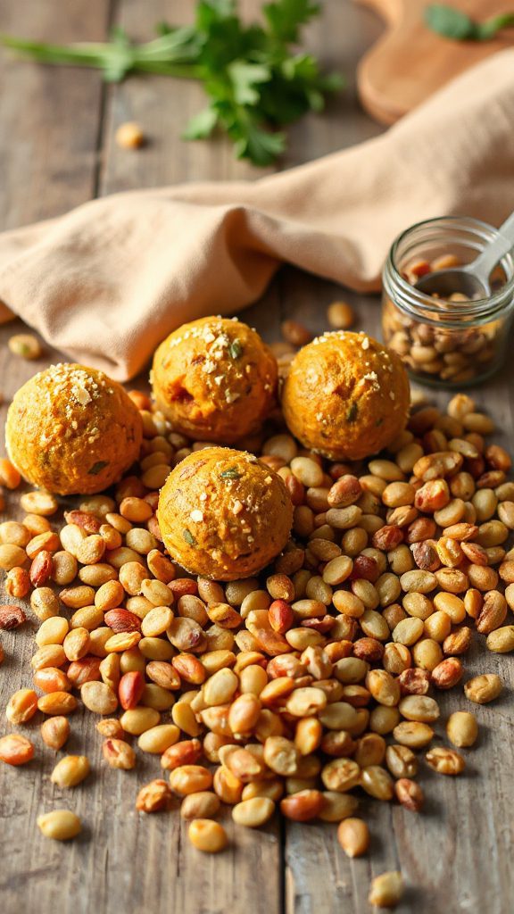 lentil pumpkin energy balls recipe