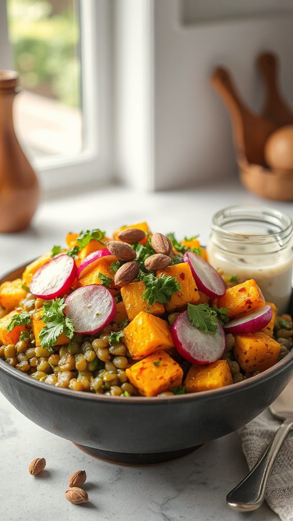 lentil pumpkin salad recipe