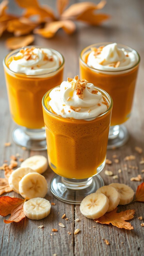 low sugar pumpkin banana dessert