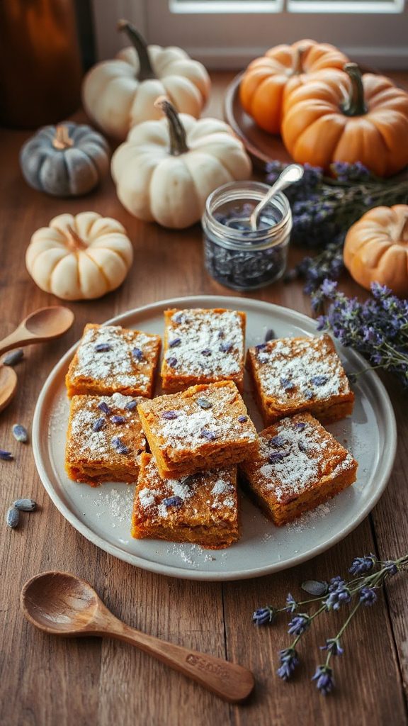 low sugar pumpkin spice bars