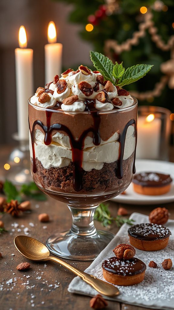 luxurious chocolate hazelnut trifle