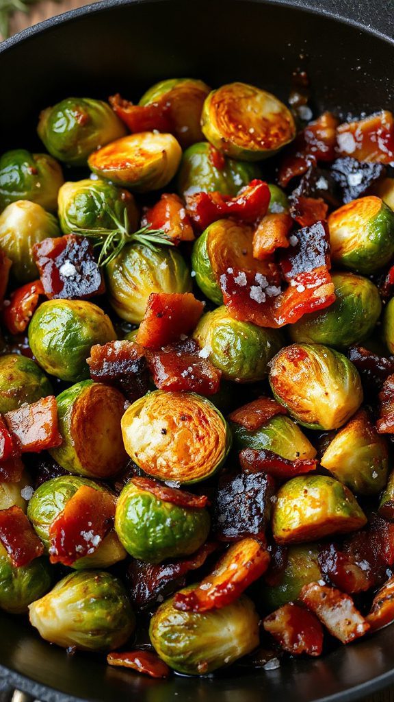 maple bacon brussels sprouts