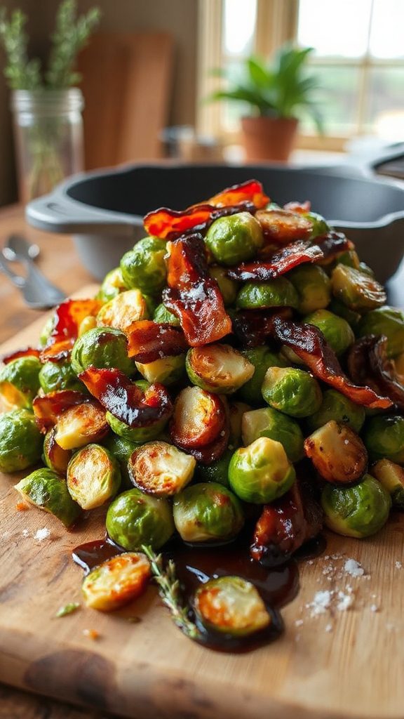maple bacon brussels sprouts