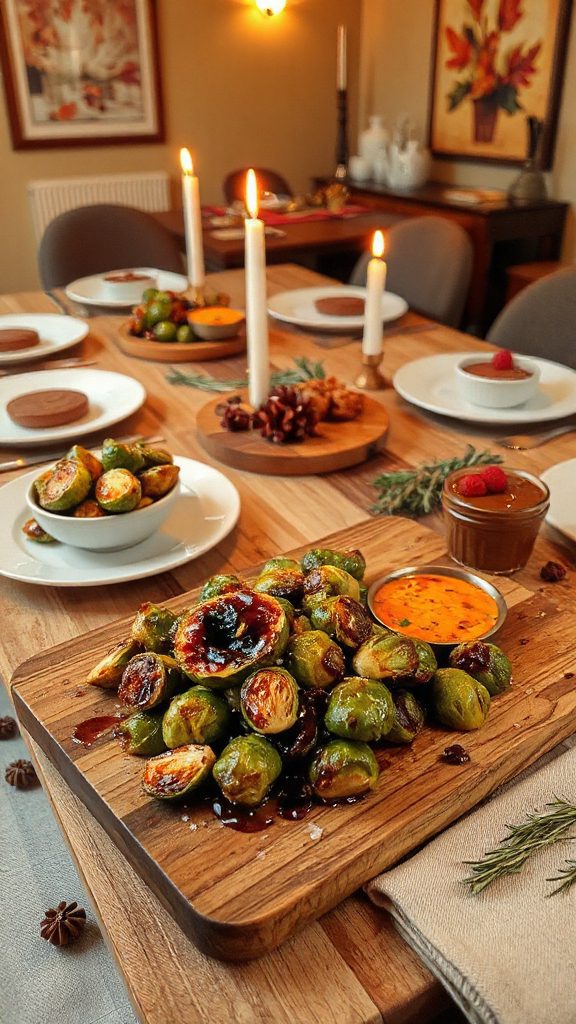 maple balsamic roasted brussels sprouts