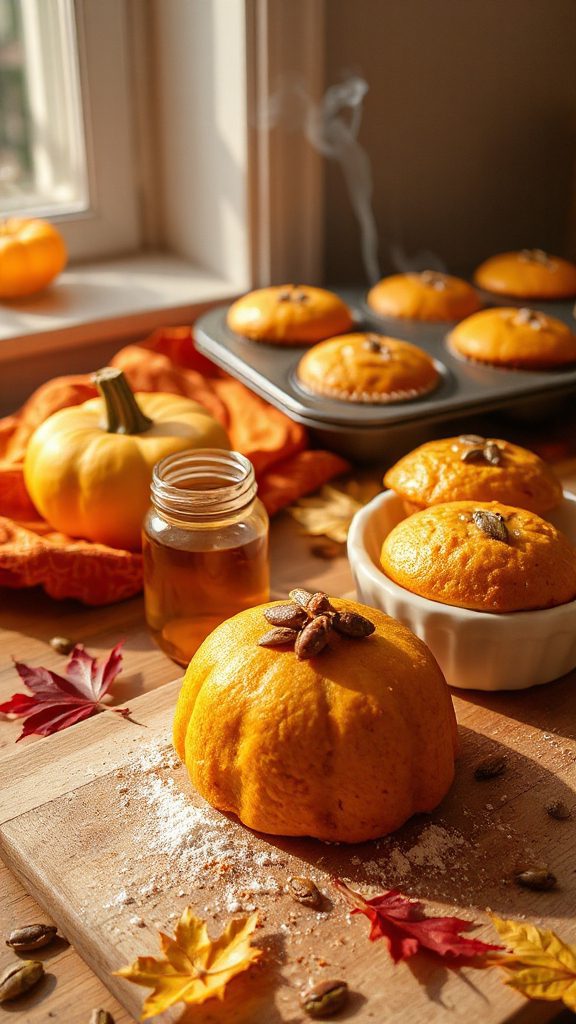maple glazed pumpkin muffins recipe