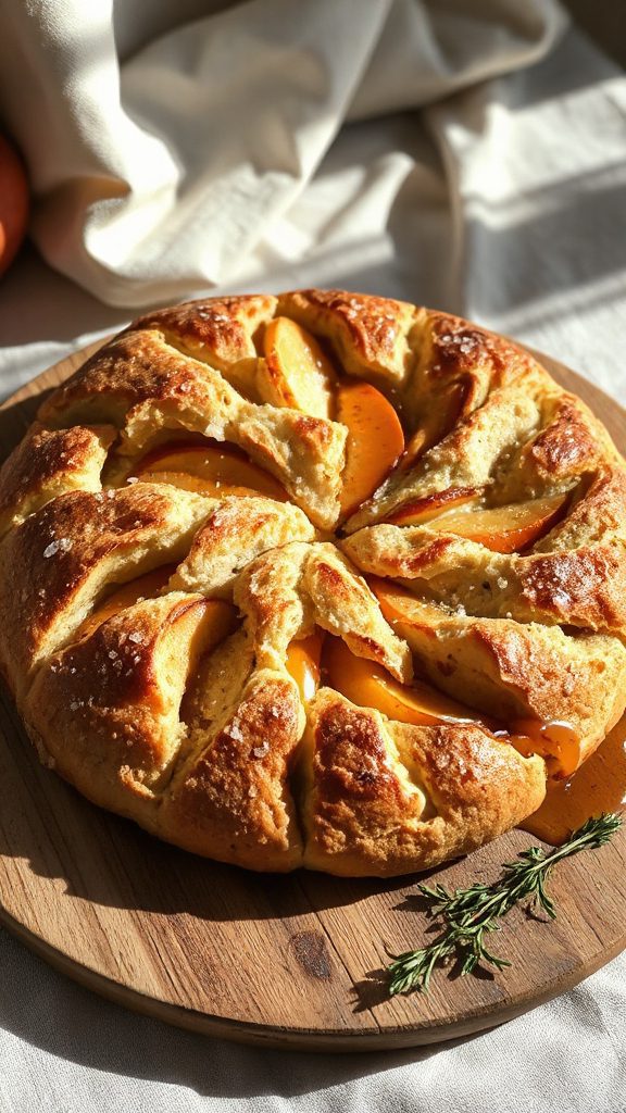 maple infused apple sourdough focaccia