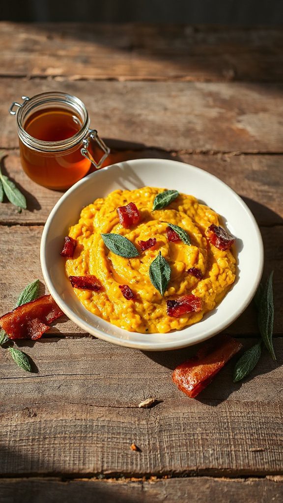 maple infused pumpkin risotto