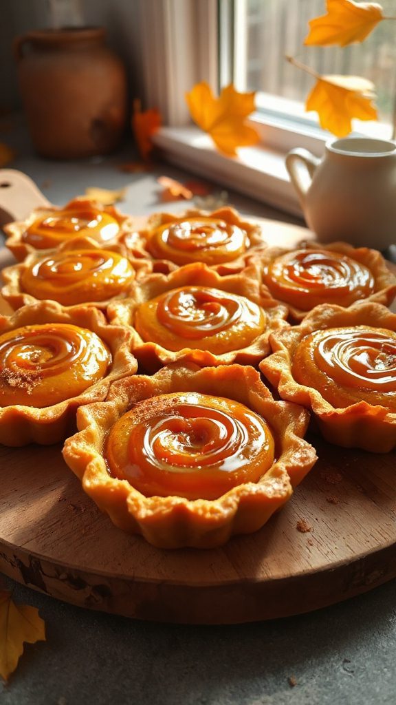 maple infused pumpkin tart delight